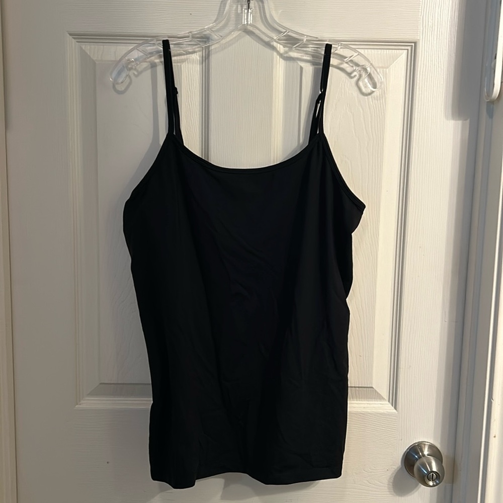 Lane Bryant Cami Size L 14-16‎ Black Stretch Nylon Soandex